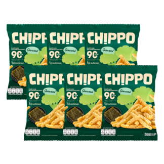 Запечённые чипсы Chippo от De La Lita со вкусом морских водорослей, 20 г, набор 6 шт.