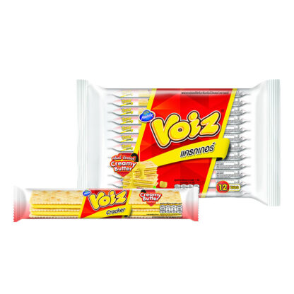 Крекеры Voiz со сливочным кремом, 24 г, набор 12 шт. (VOIZ Cracker Butter Cream 24g x12)