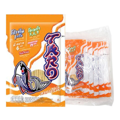 Рыбные снеки Taro со вкусом барбекю, 5 г, набор 12 шт. (TARO Fish Snack BBQ 5g x12)