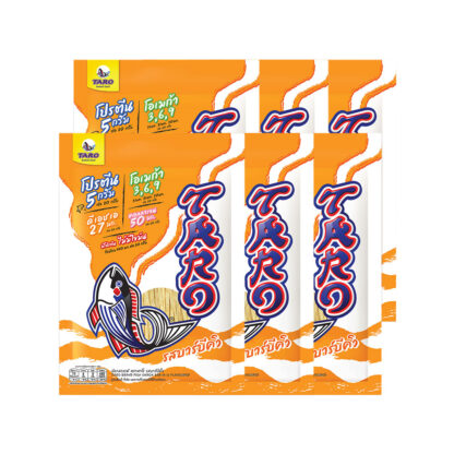 Рыбный снек Taro со вкусом барбекю, 20 г, набор 6 шт. (TARO Fish Snack BBQ 20g x6)