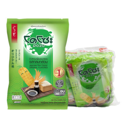 Японские рисовые крекеры Dozo классические, 56 г, набор 6 шт. (DOZO Japanese Rice Cracker Original 56g x6)