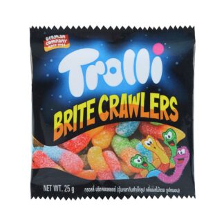 Кислый жевательный мармелад Trolli Brite Crawlers, 25 г (Trolli Brite Crawlers Jelly 25 g)