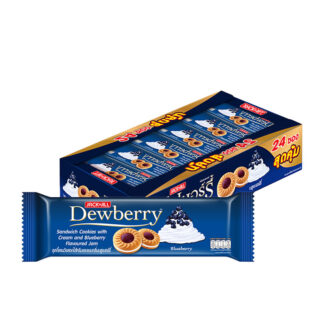 Печенье Dewberry с кремом и джемом со вкусом черники, 27 г, набор 24 шт.