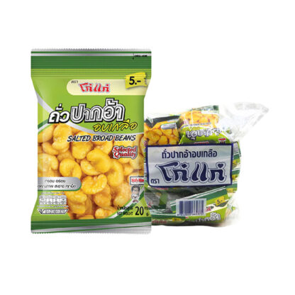 Жареные солёные бобы Koh-Kae, 20 г, набор 12 шт. (KOH-KAE Salted Broad Beans 20g x12)