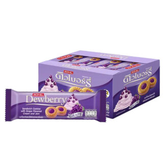 Печенье-сэндвич Dewberry с кремом и джемом со вкусом винограда, 27 г, набор 12 шт.