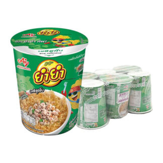 Лапша быстрого приготовления Yum Yum в стакане со свининой, 60 г, набор 6 шт. (YUMYUM Cup Instant Noodles Minced Pork 60 g x 6)