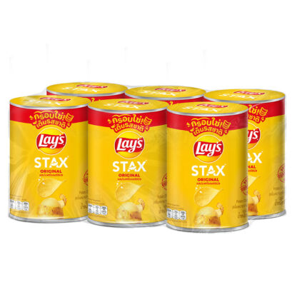 Картофельные чипсы Lay's Stax оригинальные, 42 г, набор 6 шт. (LAY'S Stax Potato Chips Original 42g x6)