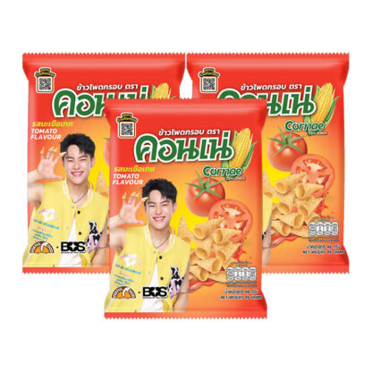 Кукурузный снек Cornae со вкусом томата, 46 г, набор 3 шт. (CORNAE Corn Snack Tomato 46g x3)
