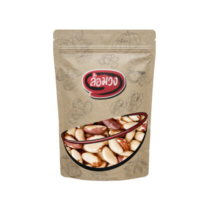 Бразильский орех запечённый без масла Romwong, натуральный, 400 г (ROMWONG Roasted Brazil Nuts Natural 400g)
