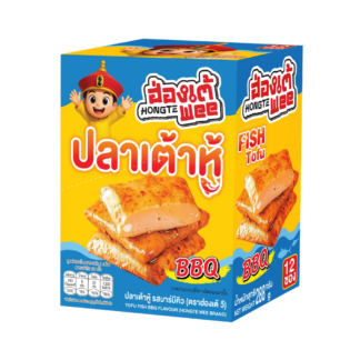 Снек из соевого белка Hongtewee «Тофу-рыбка» со вкусом барбекю, 24 г, набор 12 шт.