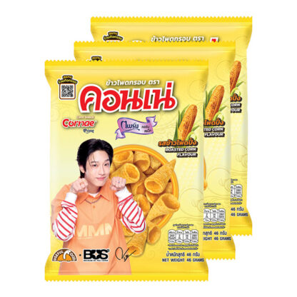 Хрустящие кукурузные снеки Cornae Prime, 46 г, набор 3 шт. (CORNAE Prime Corn Snack 46g x3)