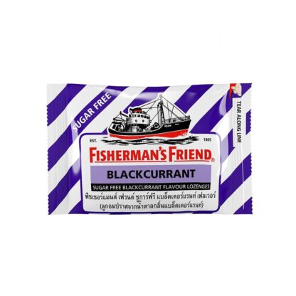 Леденцы Fisherman's Friend «Чёрная смородина» без сахара, 22 г (Fisherman's Friend Sugar Free Blackcurrant 22 g)