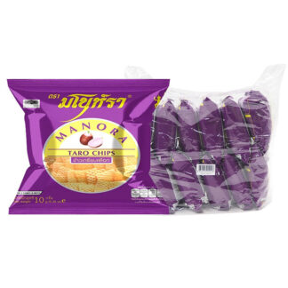 Жареные крекеры Manora со вкусом таро, 10 г, набор 12 шт.