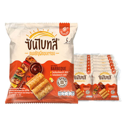 Мультизерновые чипсы Sunbites со вкусом барбекю, 15 г, набор 12 шт. (SUNBITES Multigrain Chips BBQ 15g x12)