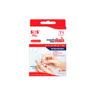 Водостойкий пластырь-повязка SOS Plus T-series, 2.5x5.6 см, 10 шт. (SOS Plus T-series Waterproof Dressing 2.5x5.6 cm 10 pcs)