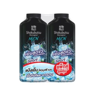 Охлаждающий тальк Shokubutsu Sport, 260 г, набор 2 шт. (Shokubutsu Sport Cooling Talcum 260 g x2)