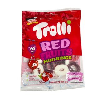 Жевательный мармелад Trolli «Колечки с красными ягодами», 80 г (Trolli Red Fruits Mini Rings 80 g)