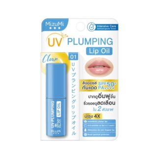 Масло для губ с SPF Mizumi UV Plumping Lip Oil SPF50+ PA++++, Clear, 4 г (Mizumi UV Plumping Lip Oil Clear 4 g)