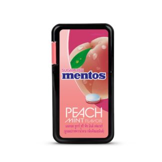 Драже Mentos «Персик и мята» без сахара, 21 г (Mentos Sugar Free Peach Mint 21g)