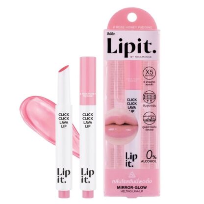 Оттеночный бальзам для губ Lip It Click Click Lava Lip 01, 1,9 г (Lip It Click Click Lava Lip 01 1.9 g)