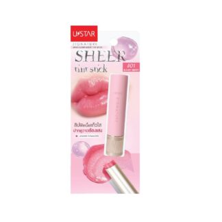 Тинт-стик для губ U-Star Zignature Maxx Sheer 01, 1,8 г (U-Star Zignature Maxx Sheer Tint Stick 01 1.8 g)