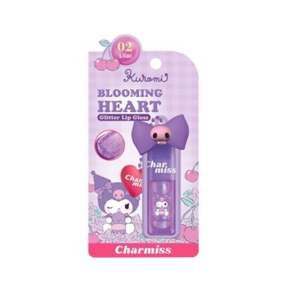 Блеск для губ с глиттером Charmiss Blooming Heart 02 Lilac, 3,4 г (Charmiss Blooming Heart Glitter Lip Gloss 02 Lilac 3.4 g)