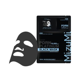 Тканевая маска для лица Mizumi PDRN Platinum Black Mask Instant Glow, 1 шт.