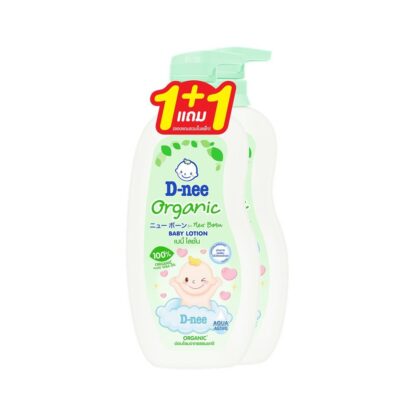 Детский лосьон D-nee Organic Newborn, 400 мл, набор 2 шт. (D-nee Organic Newborn Baby Lotion 400 ml x2)