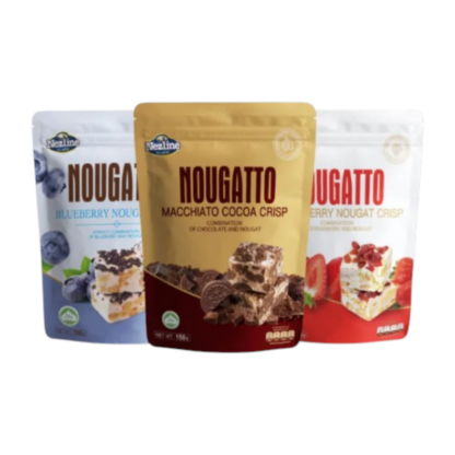 Хрустящее печенье с нугой Nezline Nougatto со вкусом какао, 150 г, набор 3 шт. (NEZLINE Nougatto Nougat Crisp Cocoa Crisp 150g x3)