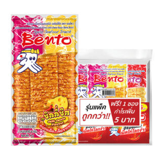 Снек из кальмара Bento со вкусом чили и сыра, 4 г, набор 24 шт.