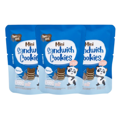 Мини-печенье сэндвич Tiny Bite со вкусом шоколада, набор 3 шт. (TINY BITE Mini Sandwich Cookies Chocolate x3)
