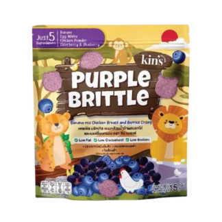 Хрустящий снек Purple Brittle из банана с курицей и ягодами Kin's Nature, 15 г