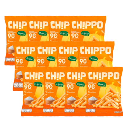 Запечённые чипсы Chippo от De La Lita оригинальные, 20 г, набор 12 шт. (CHIPPO by De La Lita Baked Chips Original 20g x12)