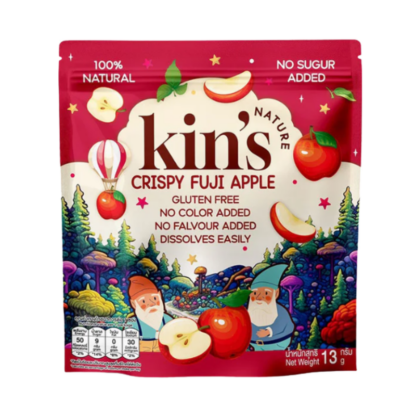 Хрустящие яблочные чипсы Fuji Kin's Nature, 13 г (KIN'S NATURE Apple Fuji Crisp 13g)
