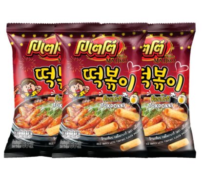 Картофельный снек Potato Majiko со вкусом токпокки, 60 г, набор 3 шт. (POTATO MAJIKO Potato Snack Tokpokki 60g x3)