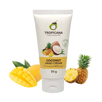 Крем для рук Tropicana с кокосовым маслом и ананасом, 50 г (Tropicana Coconut Hand Cream Pineapple 50 g)