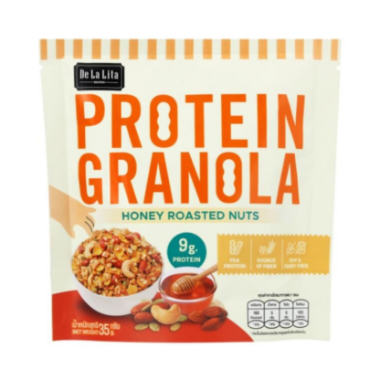 Протеиновая гранола De La Lita Protein Granola с орехами и мёдом Honey Roasted Nut, 35 г (DE LA LITA Protein Granola Honey Roasted Nut 35g)