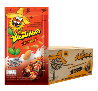 Семечки подсолнечника Sunsnack со вкусом барбекю, 28 г, набор 16 шт. (SUNSNACK Sunflower Kernels Bar-B-Q 28g x16)