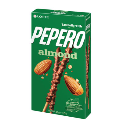 Бисквитные палочки Lotte с миндалём, 32 г (LOTTE Almond Biscuit Sticks 32g)