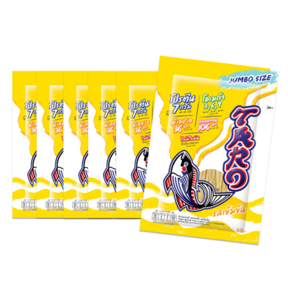 Рыбный снек Taro пикантный острый, 30 г, набор 6 шт. (TARO Fish Snack Spicy 30g x6)