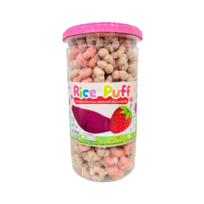 Детские рисовые пуффы с овощами Begin Baby со вкусом персика и томата, в банке (BEGIN BABY Rice Puff Peach & Tomato Jar)