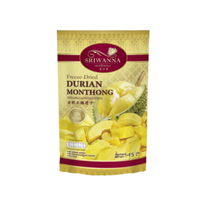 Хрустящий сушёный дуриан Монтхонг Sriwanna, 15 г (SRIWANNA Crispy Durian Monthong 15g)
