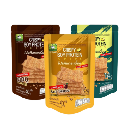 Протеиновые хрустящие пластинки Lilsheep ассорти вкусов, 40 г, набор 3 шт. (LILSHEEP Protein Crisp Tiles Assorted Flavours 40g x3)
