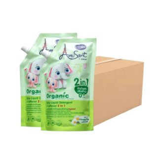 Детское средство для стирки Amusant Morning Kids «Зелёное», 600 мл (AMUSANT Baby Laundry Detergent Morning Kids Green 600ml)