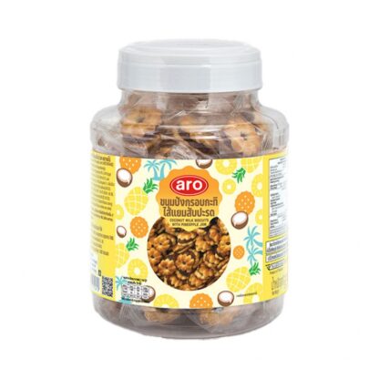 Печенье Aro на кокосовом молоке с ананасовым джемом, 540 г, набор 3 шт. (ARO Coconut Milk Biscuit With Pineapple Jam 540g x3)