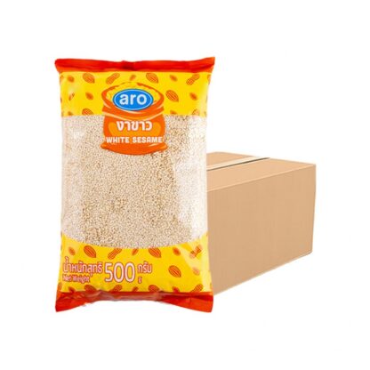 Белый кунжут Aro, 500 г, набор 6 шт. (ARO White Sesame 500g x6)