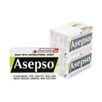 Мыло Asepso Hygienic Fresh антибактериальное, 80 г, набор 4 шт. (ASEPSO Soap Hygienic Fresh 80g x4)