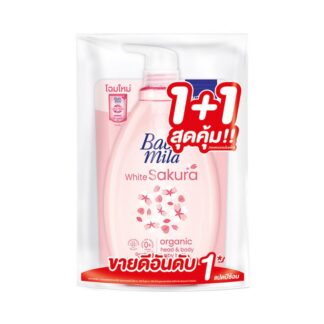 Детский гель для головы и тела Babi Mild Sakura, 800 мл (BABI MILD Head & Body Baby Bath Sakura 800ml)
