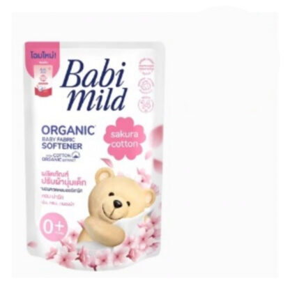Кондиционер для детского белья Babi Mild «Белая сакура», сменный блок, 570 мл (BABI MILD Organic Baby Fabric Softener White Sakura (Sakura Cotton) refill 570ml)
