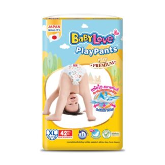 Подгузники-трусики Babylove PlayPants Premium Jumbo, размер XL, 42 шт. (BABYLOVE PlayPants Premium Diaper Pants Jumbo XL 42pcs)